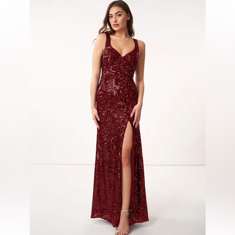 NEW, never worn AZAZIE Jen Sequin Bridesmaid Dress